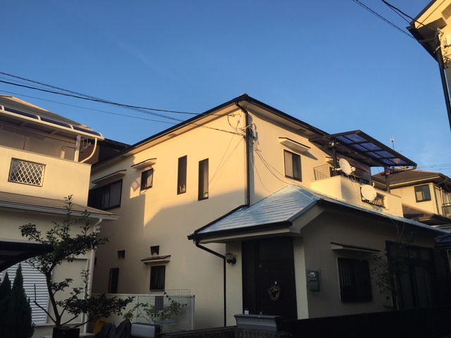 外壁シリコン塗装　屋根遮熱塗装