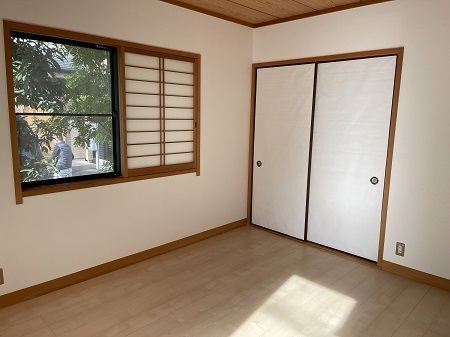 吹田市にて畳からフローリングへ施工しましました